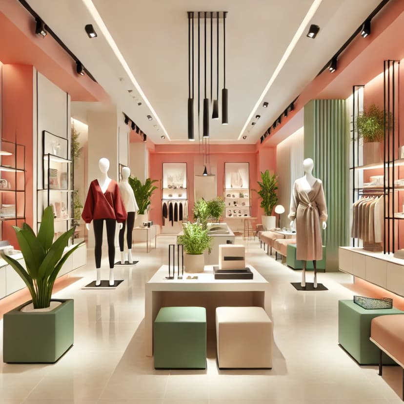 Retail store interior design preview