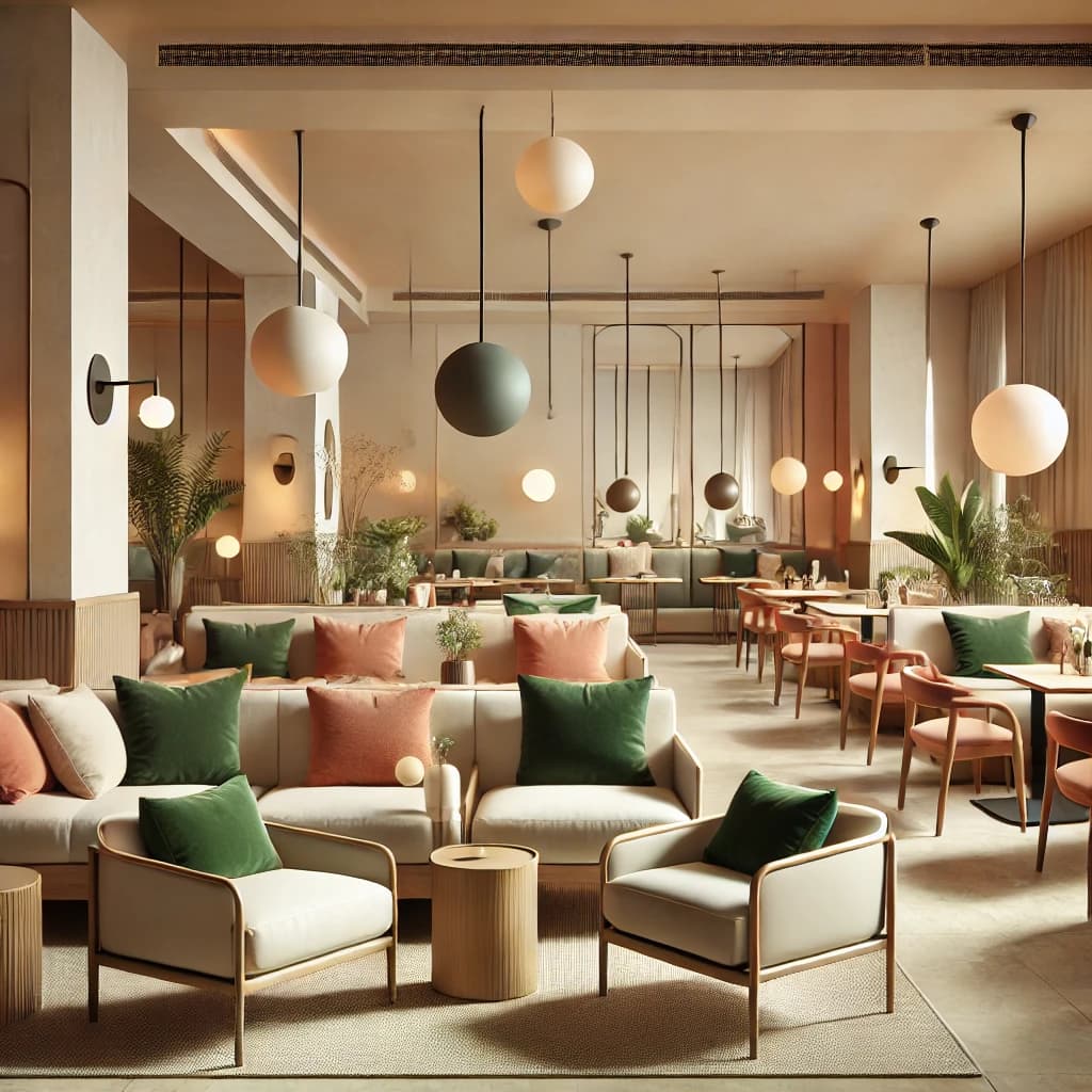 High-end hospitality lounge